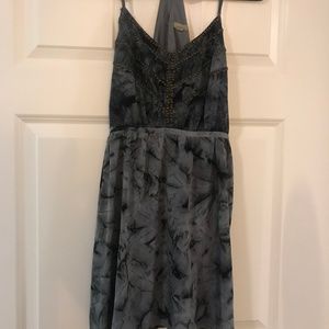 Ecote UO Studded Blue Tie Dye Dress